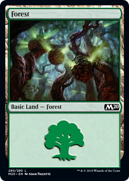 Forest (280) (Magic 2020 Core Set) Near Mint Foil