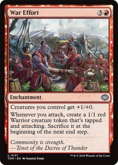 War Effort (Tarkir: Dragonstorm) Near Mint