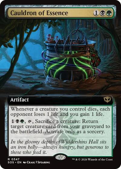 Cauldron of Essence (Extended Art) (Secrets of Strixhaven) Near Mint