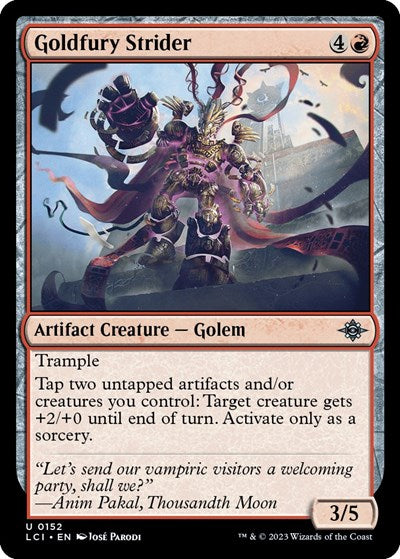 Goldfury Strider (The Lost Caverns of Ixalan) Near Mint