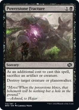 Powerstone Fracture (The Brothers' War) Light Play Foil