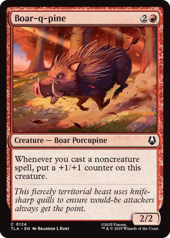 Boar-q-pine (Avatar: The Last Airbender) Near Mint Foil