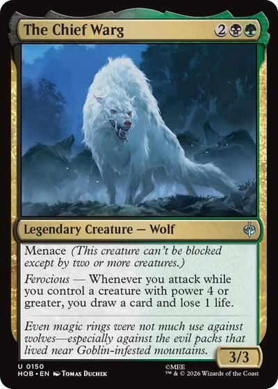 The Chief Warg (The Hobbit) Near Mint Foil
