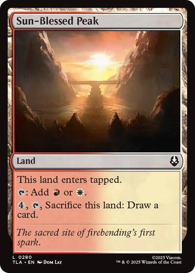 Sun-Blessed Peak (Avatar: The Last Airbender) Near Mint Foil