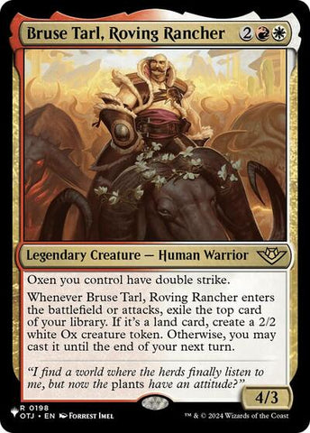 Bruse Tarl, Roving Rancher (OTJ) (The List) Near Mint