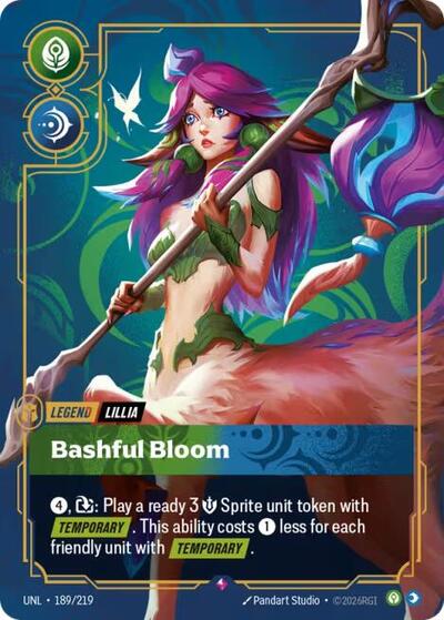 Lillia Bashful Bloom (Unleashed) Near Mint Foil