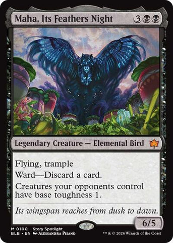 Maha, Its Feather Night (Bloomburrow) Near Mint