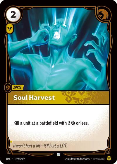 Soul Harvest (Unleashed) Near Mint Foil