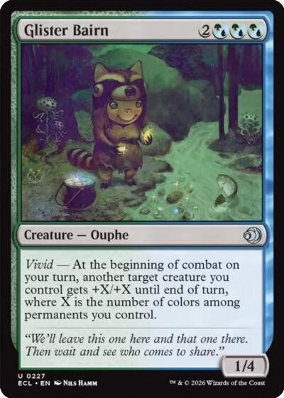 Glister Bairn (Lorwyn Eclipsed) Near Mint Foil