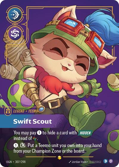 Teemo Swift Scout (Overnumbered) (Origins) Near Mint Foil