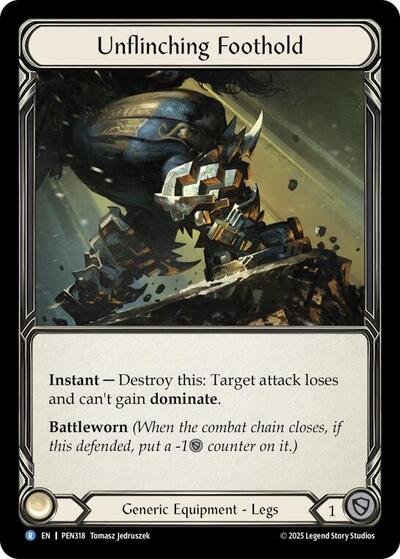 Unflinching Foothold (Compendium of Rathe) Near Mint Cold Foil