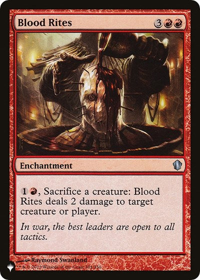 Blood Rites (The List) Near Mint