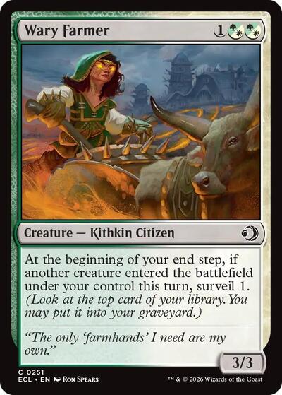 Wary Farmer (Lorwyn Eclipsed) Near Mint