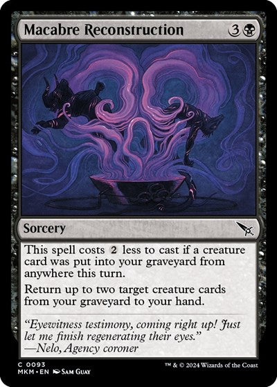 Macabre Reconstruction (Murders at Karlov Manor) Near Mint Foil