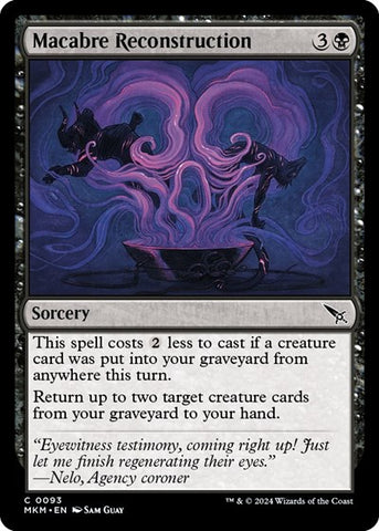 Macabre Reconstruction (Murders at Karlov Manor) Near Mint Foil