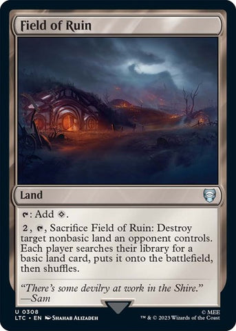 Field of Ruin (Commander: The Lord of the Rings: Tales of Middle-earth) Near Mint