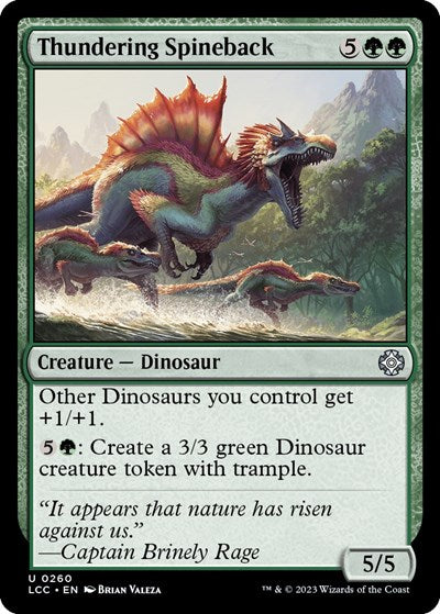 Thundering Spineback (Commander: The Lost Caverns of Ixalan) Near Mint