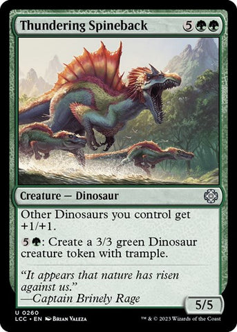 Thundering Spineback (Commander: The Lost Caverns of Ixalan) Near Mint