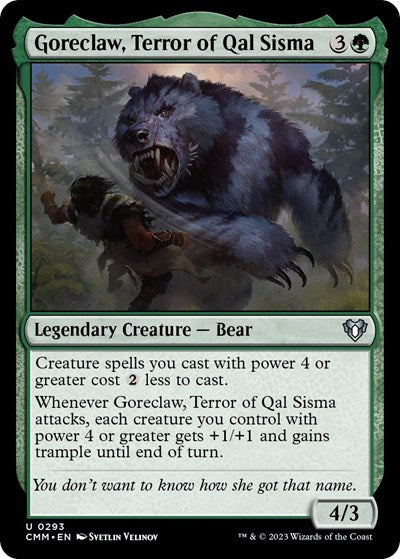 Goreclaw, Terror of Qal Sisma (Commander Masters) Near Mint Foil