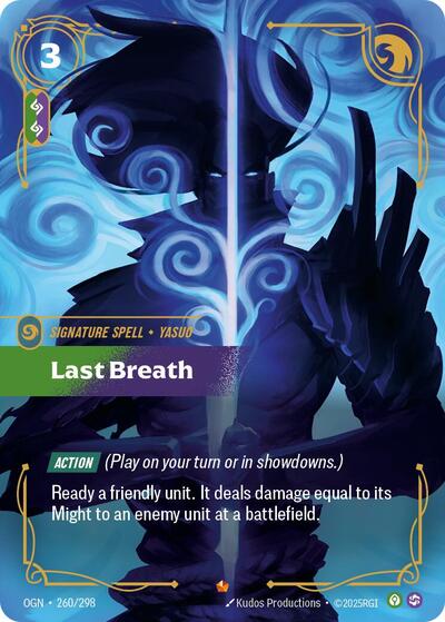 Last Breath (Origins) Near Mint Foil