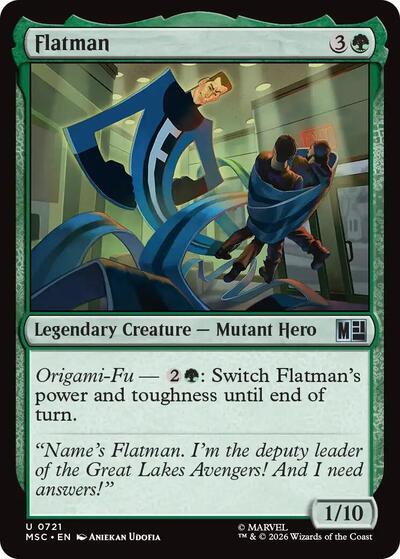 Flatman (Commander: Marvel Super Heroes) Near Mint Foil