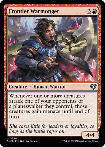 Frontier Warmonger (Commander Masters) Near Mint Foil
