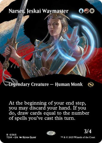 Narset, Jeskai Waymaster (Borderless) (Tarkir: Dragonstorm) Near Mint Foil