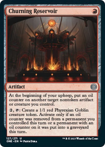 Churning Reservoir (Phyrexia: All Will Be One) Near Mint Foil