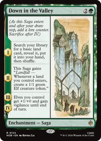 Down in the Valley (The Hobbit) Near Mint Foil