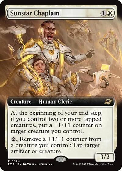 Sunstar Chaplain (Extended Art) (Edge of Eternities) Near Mint