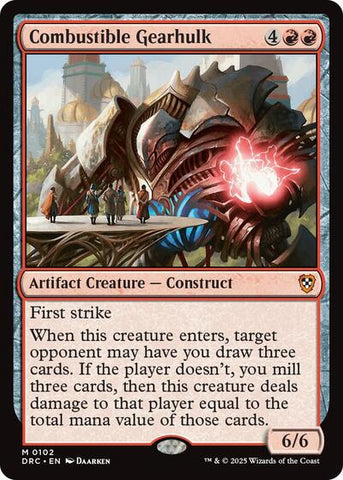 Combustible Gearhulk (Commander: Aetherdrift) Near Mint