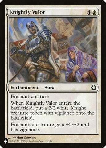 Knightly Valor (The List) Near Mint