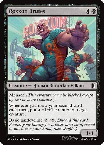Roxxon Brutes (Marvel Super Heroes) Near Mint Foil