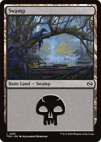 Swamp (0281) (Tarkir: Dragonstorm) Near Mint