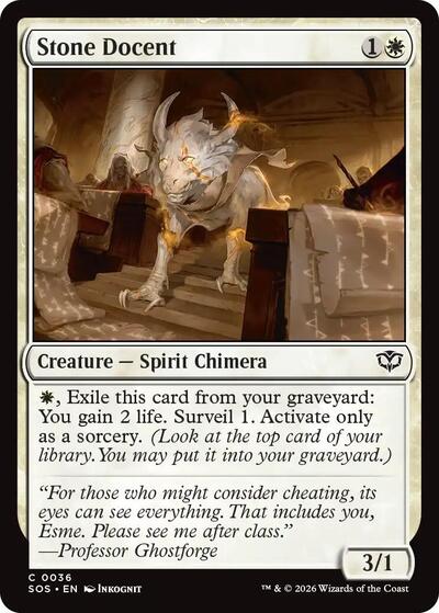 Stone Docent (Secrets of Strixhaven) Near Mint Foil
