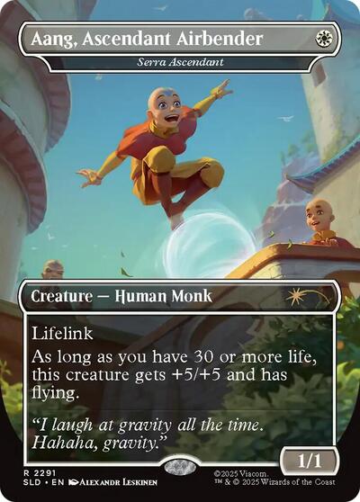 Aang, Ascendant Airbender - Serra Ascendant (Secret Lair) Near Mint