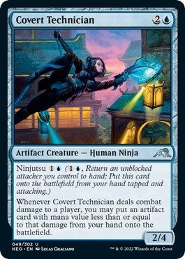 Covert Technician (Kamigawa: Neon Dynasty) Near Mint Foil