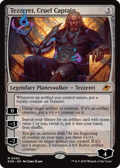 Tezzeret, Cruel Captain (Edge of Eternities) Near Mint Foil