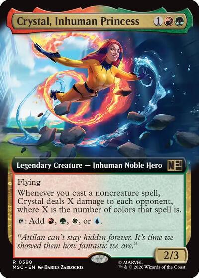 Crystal, Inhuman Princess (Extended Art) (Commander: Marvel Super Heroes) Near Mint