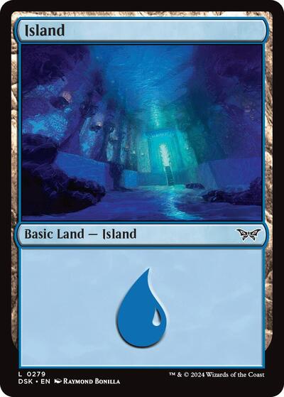 Island (0279) (Duskmourn: House of Horror) Near Mint Foil