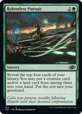 Relentless Pursuit (Jumpstart 2022) Near Mint