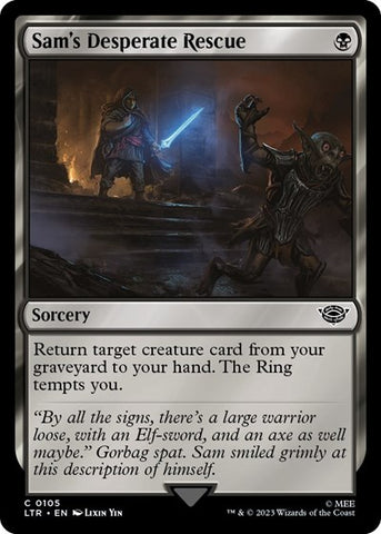 Sam's Desperate Rescue (Universes Beyond: The Lord of the Rings: Tales of Middle-earth) Near Mint Foil