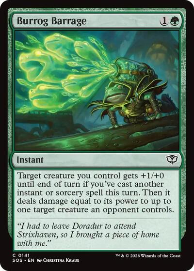 Burrog Barrage (Secrets of Strixhaven) Near Mint Foil