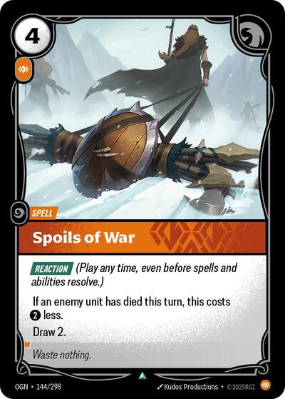 Spoils of War (Origins) Near Mint