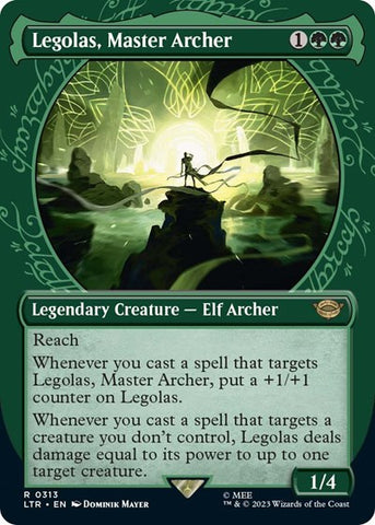 Legolas, Master Archer (Showcase) (Universes Beyond: The Lord of the Rings: Tales of Middle-earth) Near Mint Foil