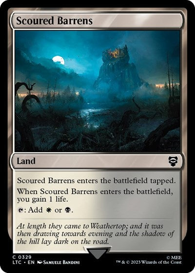 Scoured Barrens (Commander: The Lord of the Rings: Tales of Middle-earth) Near Mint