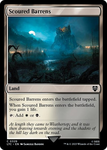 Scoured Barrens (Commander: The Lord of the Rings: Tales of Middle-earth) Near Mint
