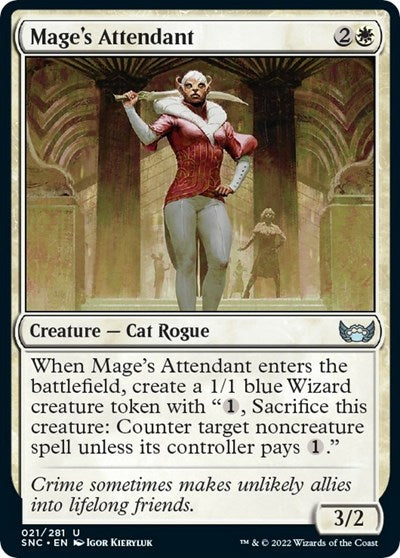 Mage's Attendant (Streets of New Capenna) Light Play Foil