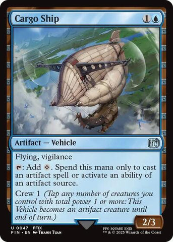 Cargo Ship (Universes Beyond: FINAL FANTASY) Near Mint Foil