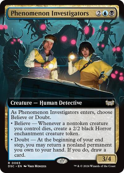 Phenomenon Investigators (Extended Art) (Commander: Duskmourn: House of Horror) Near Mint